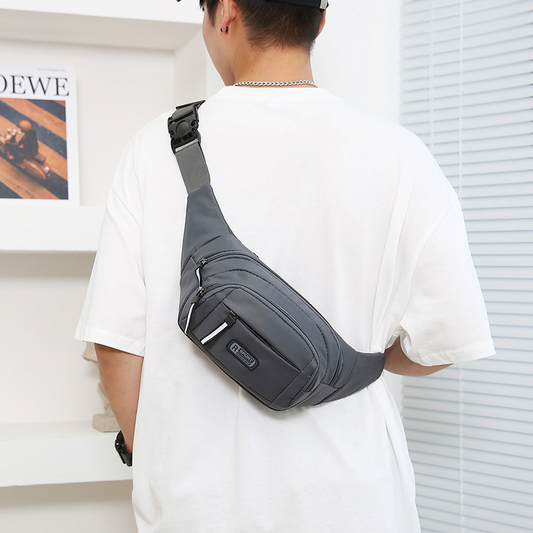 Men's Crossbody Sling Bag – Waterproof Chest Bag with Multiple Compartments